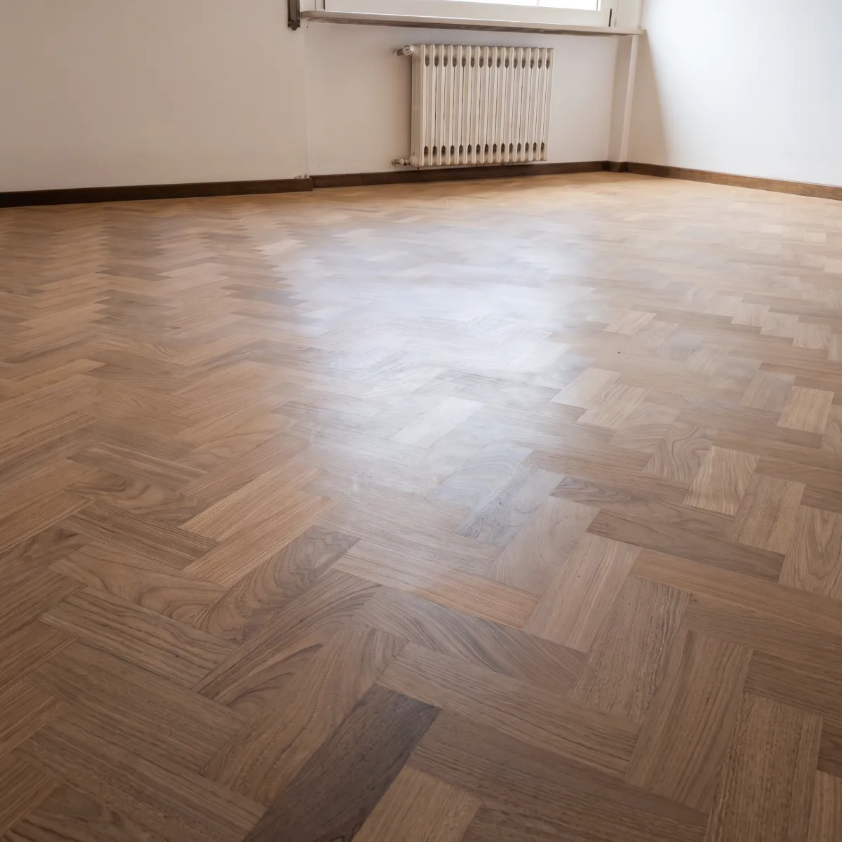 Parquet a spina di pesce, lavoro di Andrea Palmioli